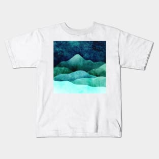 A Stroll through the Mountains // Negative Watercolour Painting Kids T-Shirt